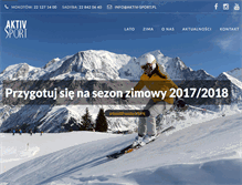 Tablet Screenshot of aktiv-sport.pl